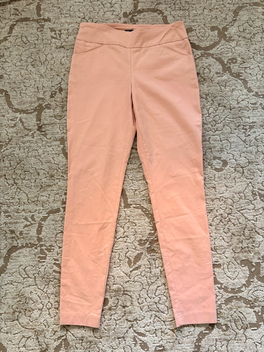 NWOT Versona Modern Skinny Pull On Pants Blush Sz 4